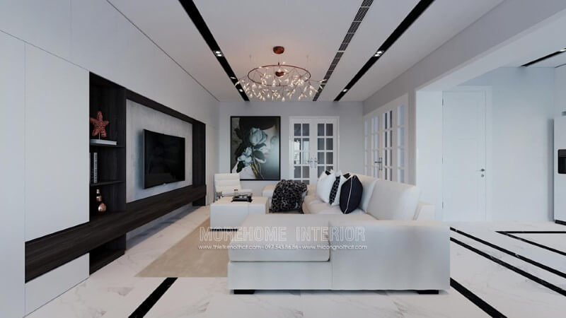 Thiết kế nội thất phòng khách nhà phố hiện đại Những ý tưởng thiết kế phòng khách đẹp tinh tế