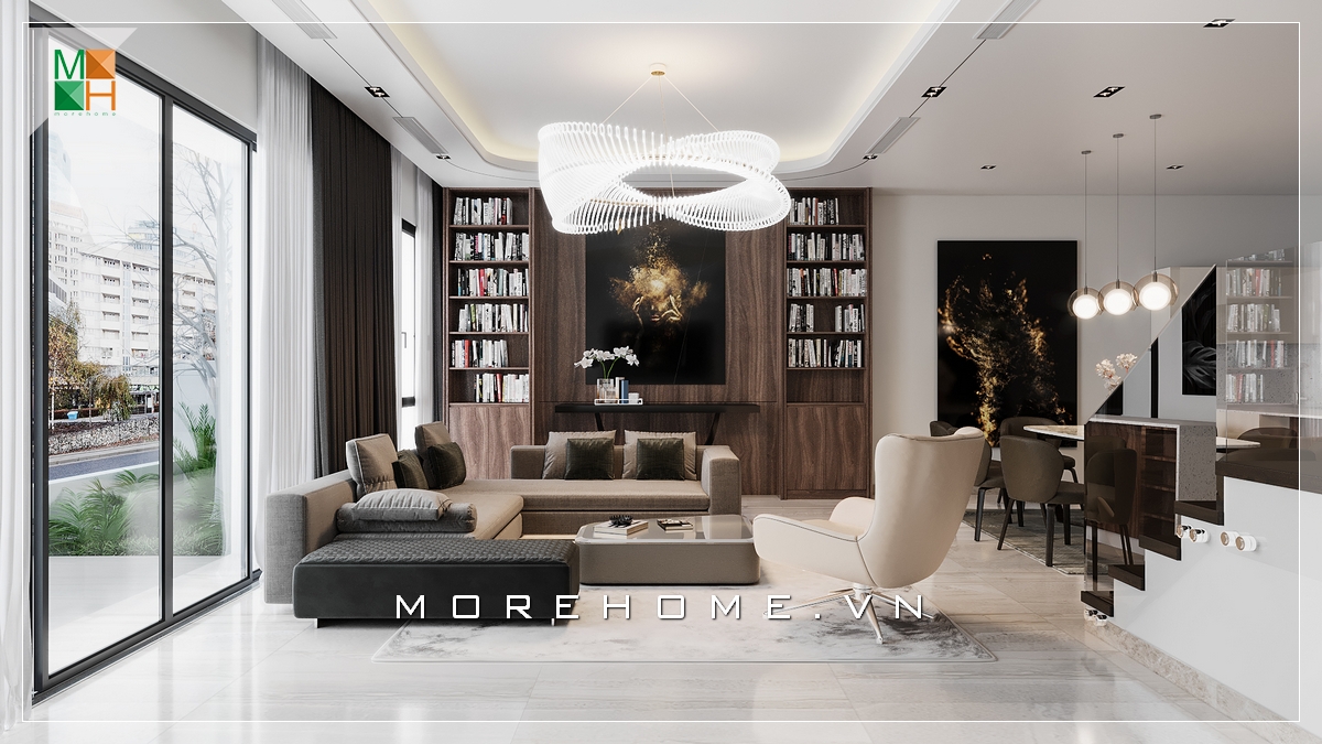 Ấn tượng với không gian phòng khách chung cư, nhà phố, biệt thự sang trọng hiện đại Những ý tưởng thiết kế phòng khách đẹp tinh tế