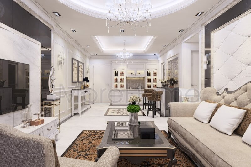 Thiết kế nội thất chung cư CitiHome phong cách tân cổ điển Thiết kế chung cư
