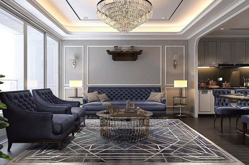 Bố trí khoa học, kết hợp hài hòa màu sắc, phòng khách căn chung cư cao cấp mang đến sức hút ấn tượng bật mí các mẫu thiết kế phòng khách ấn tượng