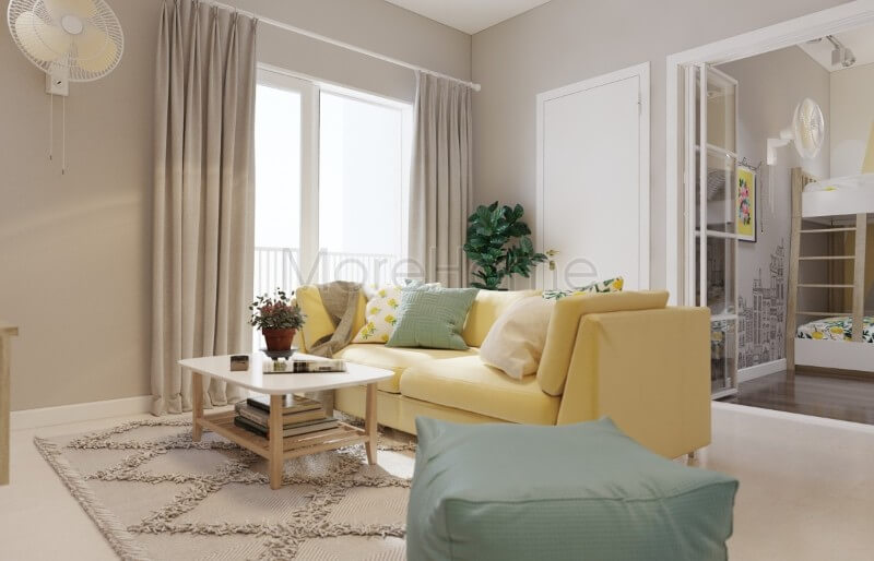 Trang trí nội thất phòng khách chung cư hiện đại với gam màu tươi sáng bật mí các mẫu thiết kế phòng khách ấn tượng