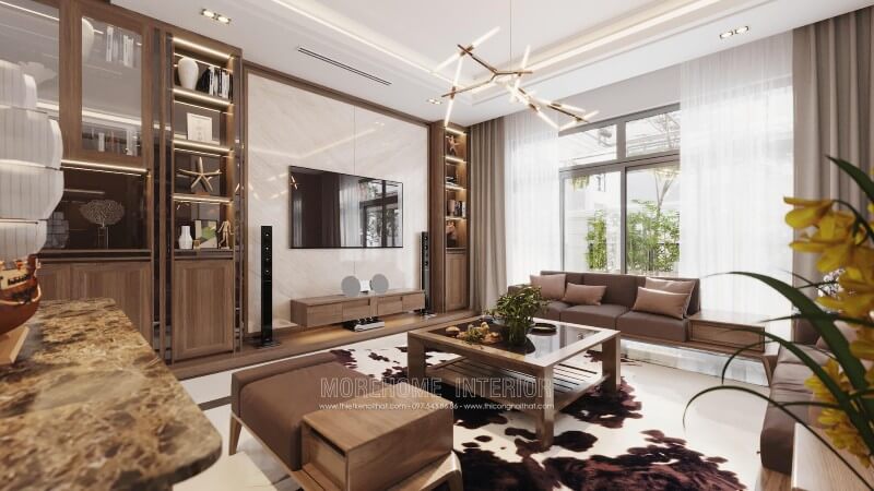 thiết kế nội thất phòng khách