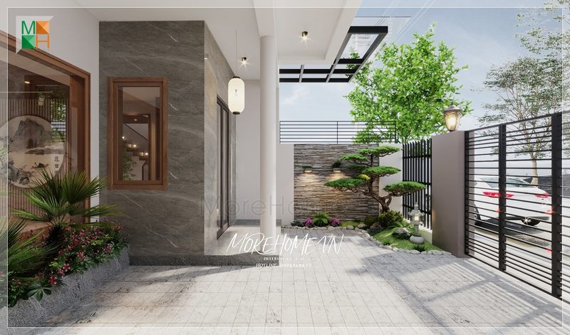 Một không gian sống thoải mái dễ chịu kiến trúc góp một phần khá lớn thiết kế với những cây xanh, hoa đẹp mang tới nguồn không khí trong lành mát mẻ.