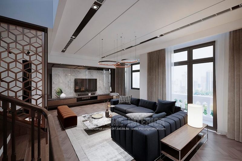 Biệt thự Hải Phòng được thiết kế theo phong cách hiện đại.