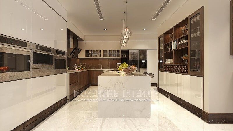 Chúng tôi cung cấp dịch vụ thiết kế tủ bếp hiện đại và đẹp mắt cho các căn hộ chung cư, biệt thự cao cấp mang lại sự ấn tượng.