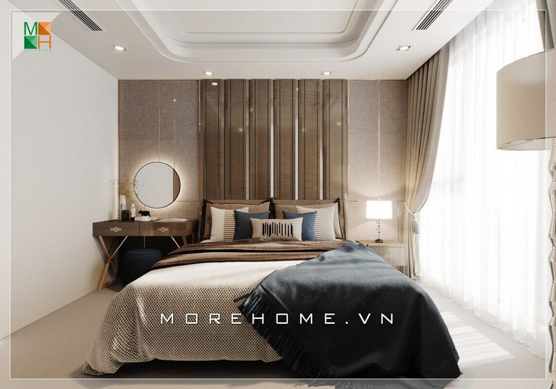 Mẫu giường ngủ phù hợp với các loại căn hộ, nhà phố, biệt thự hiện đại và sang trọng.